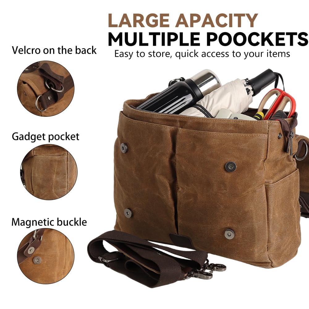 Amazon.com: WUMOTIX Motorcycle Bags Vintage Motorcycle Saddlebag